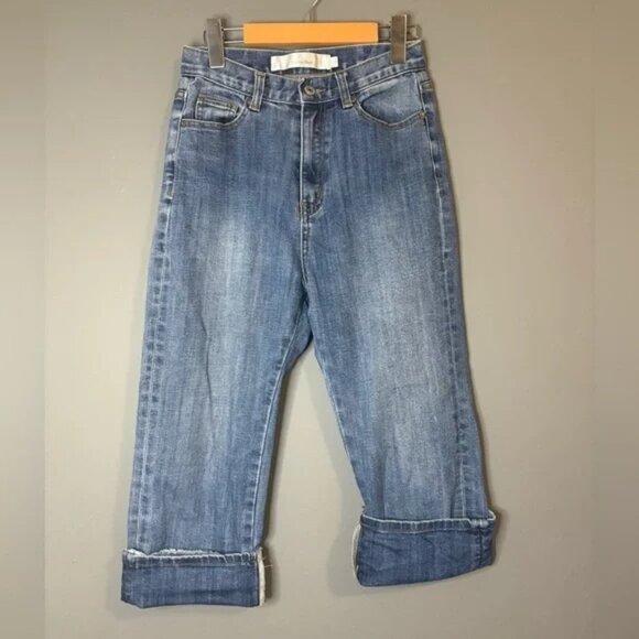 Banana Baby size small Blue Jeans capri style, straight leg - Picture 1 of 4